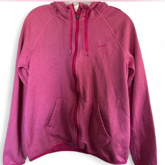 Nike Fuchsia Therma-Fit Full-Zip Hoodie size medium - Picture 1 of 6